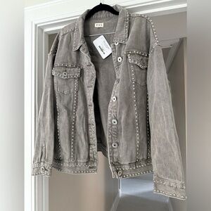 POL Gray denim jacket